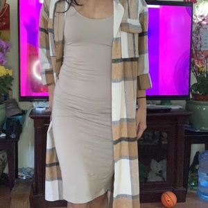 plaid printed coat *SOLD ON DEPOP*